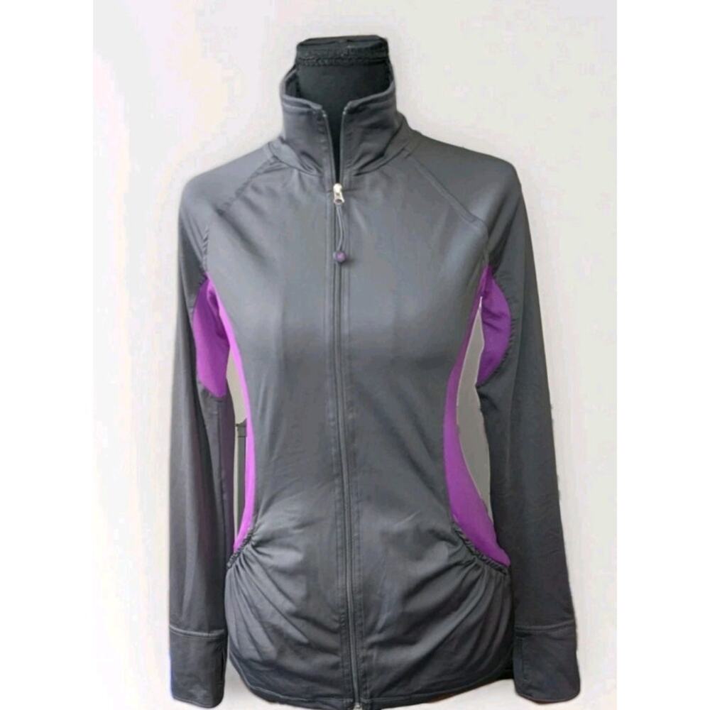 Aerie Athletic Running Jacket XS Thumb Holes Mesh Workout Zip-Up Athlesiure
